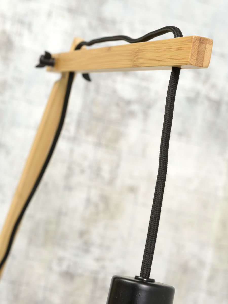 Wandlamp Andes L Naturel/Donkergrijs