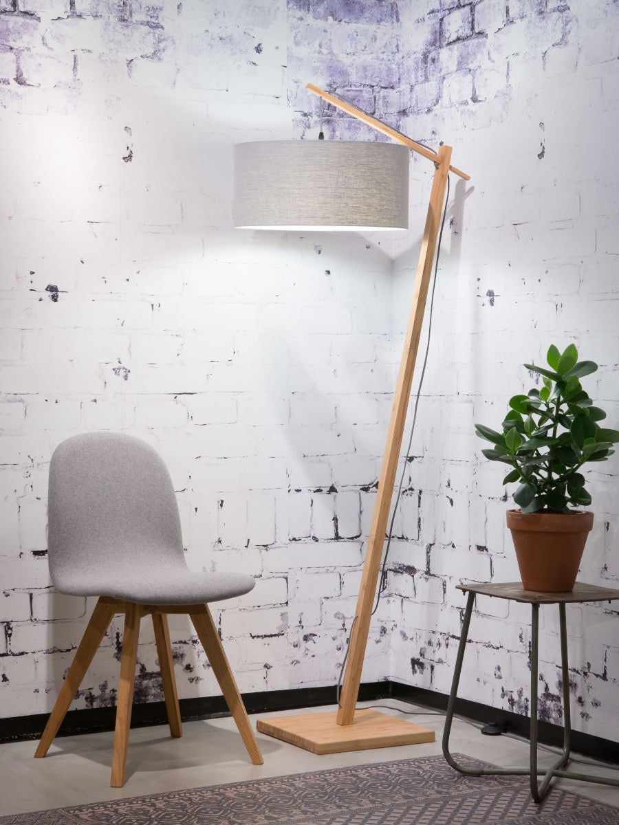 Vloerlamp Andes Naturel/Lichtgrijs