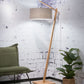 Vloerlamp Andes Naturel/Donker Linnen