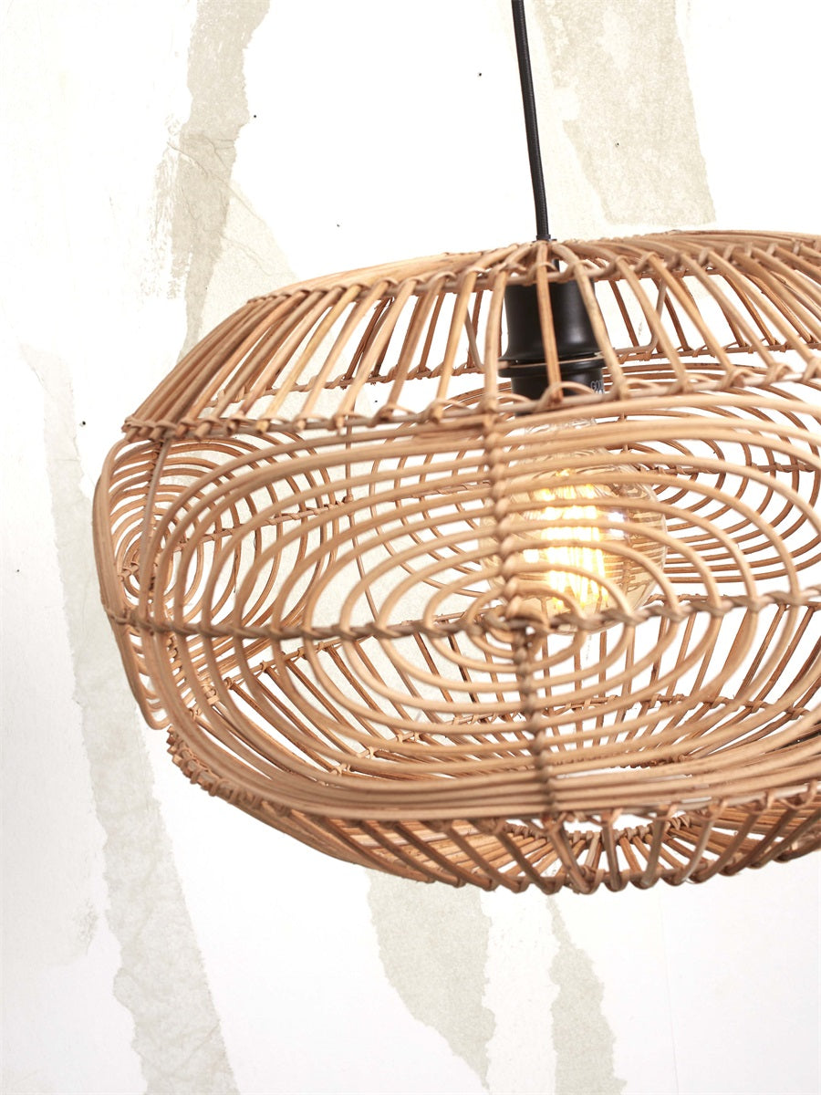 Vloerlamp Madeira Wit/Naturel