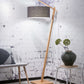 Vloerlamp Andes Naturel/Donkergrijs