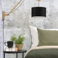 Wandlamp Andes L Naturel/Zwart