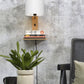 Wandlamp Andes Naturel/Wit met plank