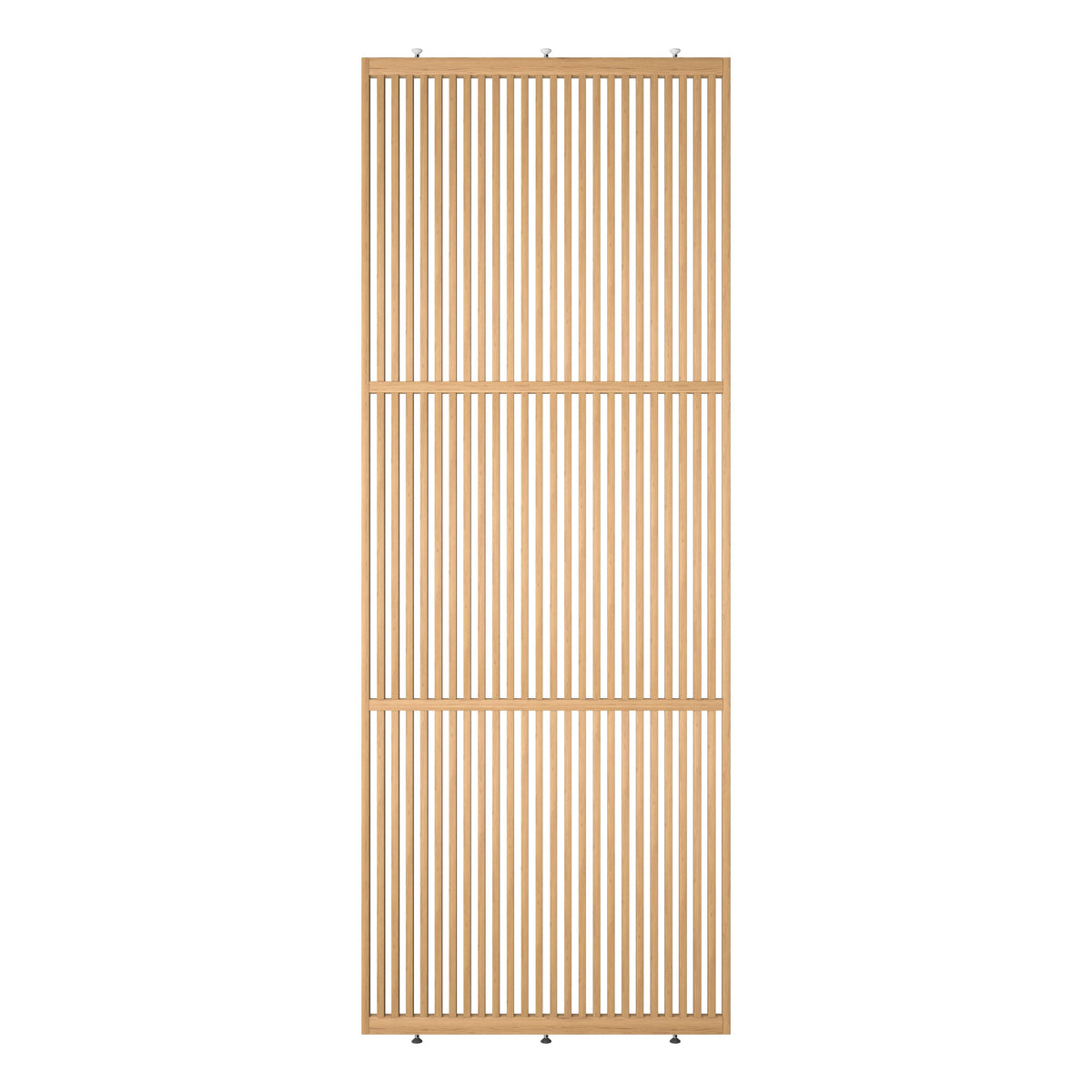 Elegante houten roomdivider, blank gelakt massief eikenhout, model Original®. Een stijlvolle en praktische toevoeging aan elk interieurontwerp