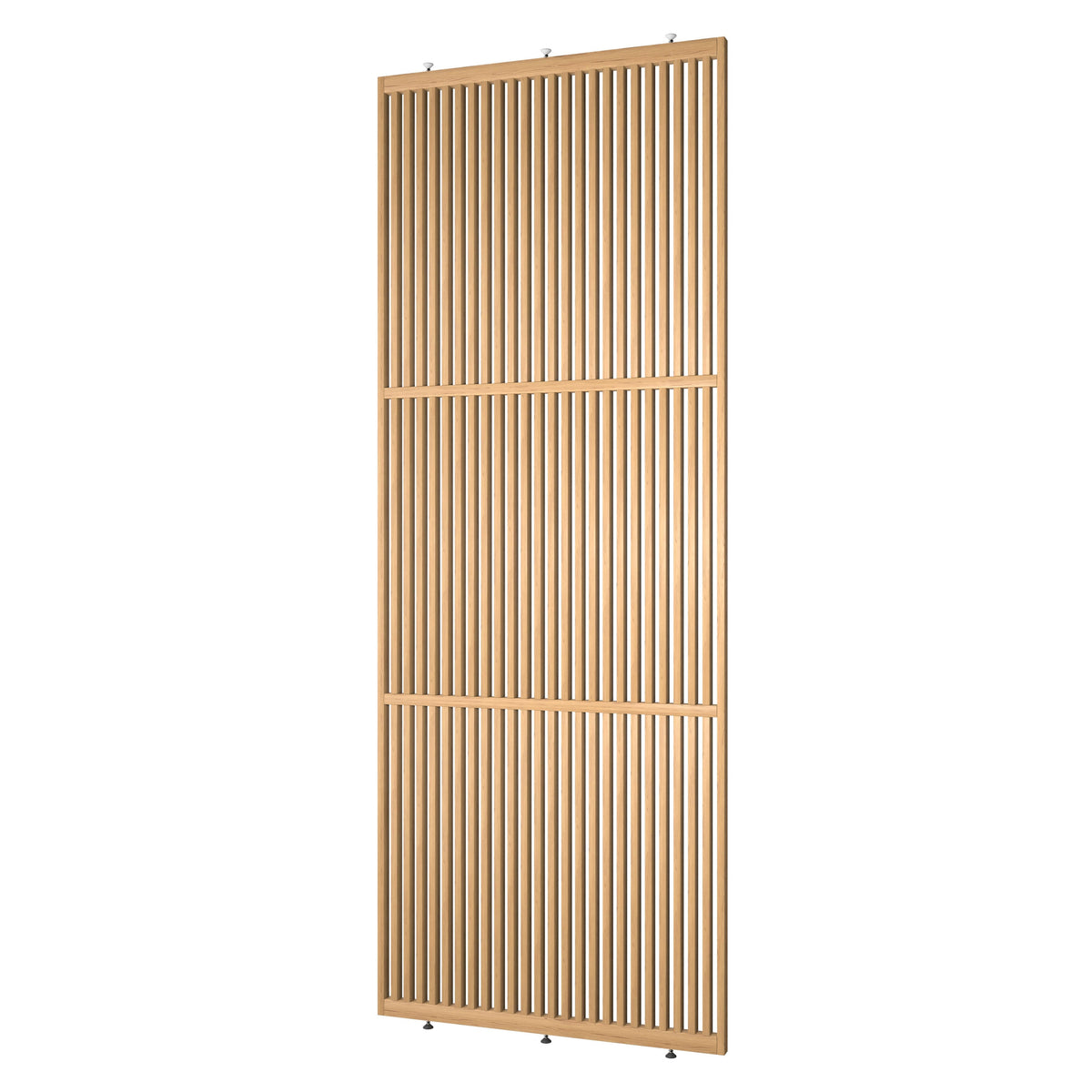 Elegante houten roomdivider, blank gelakt massief eikenhout, model Original®. Een stijlvolle en praktische toevoeging aan elk interieurontwerp