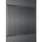 Houten roomdivider in RAL9005 massief eiken, ontworpen voor een strakke, hotel chique uitstraling. Een elegante toevoeging aan elk interieur