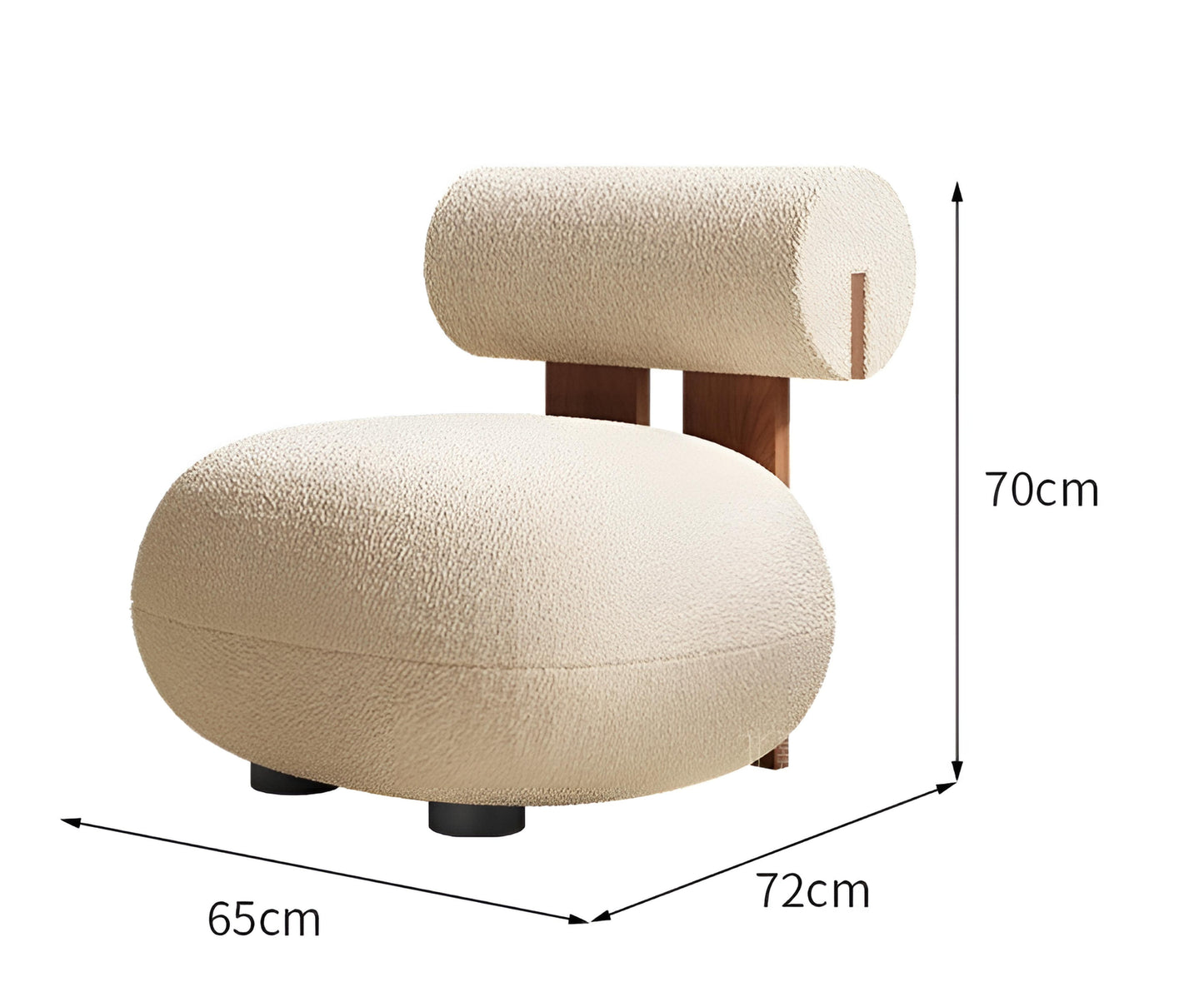 Japandi Fauteuil Komorebi ™ ~ Wit