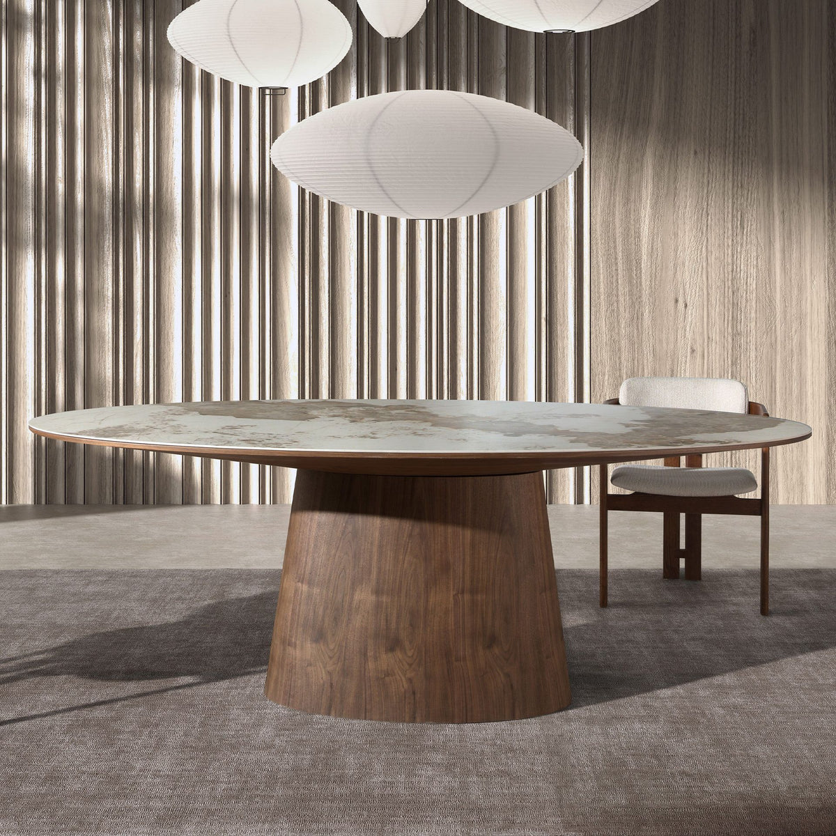 Japandi Vergadertafel Harima ™ ~ Keramisch