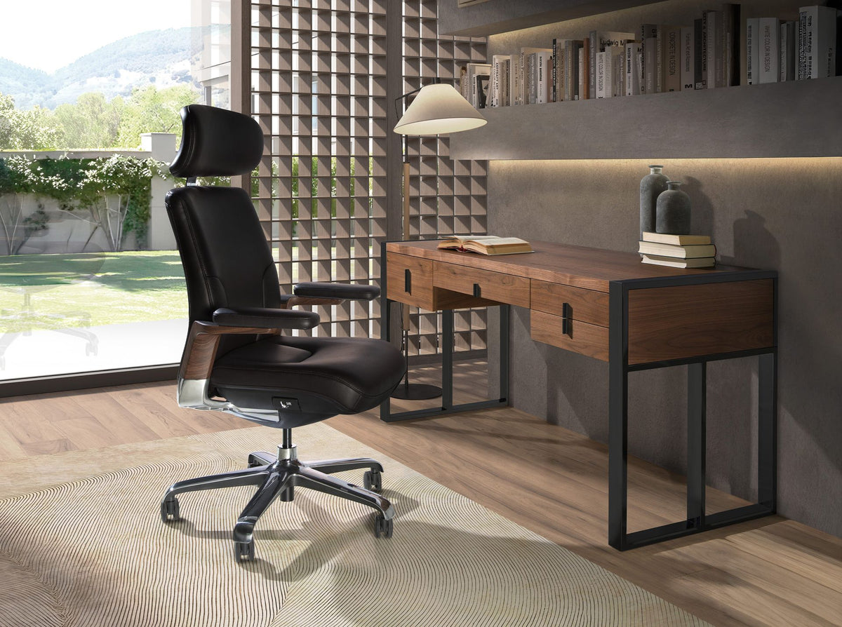 Japandi Bureaustoel Sela ™ ~ Zwart
