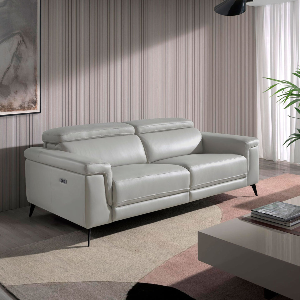 Japandi Bank Chatan ™ ~ Relax Driezitter Lichtgrijs