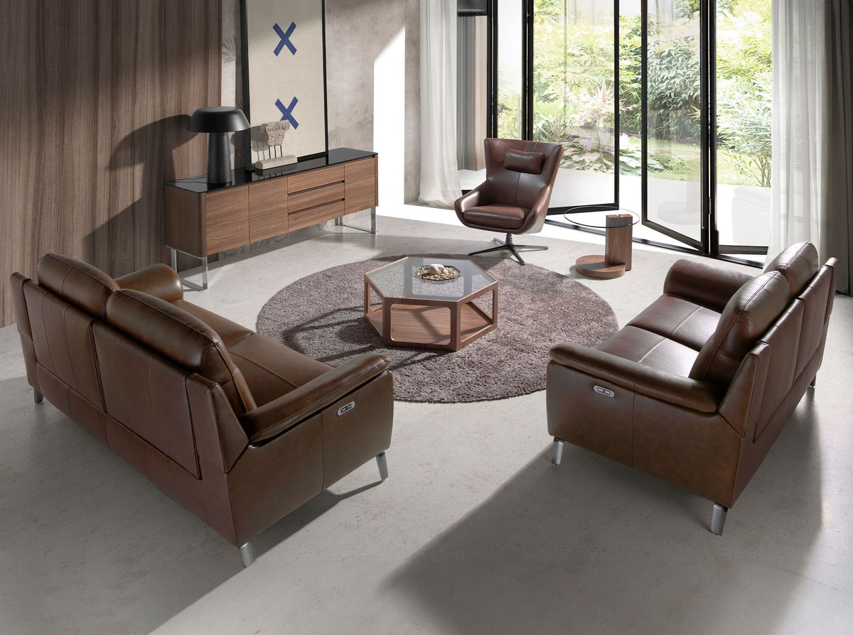 Japandi Luxe wachtkamerstoel Waza ™ ~ Bruin