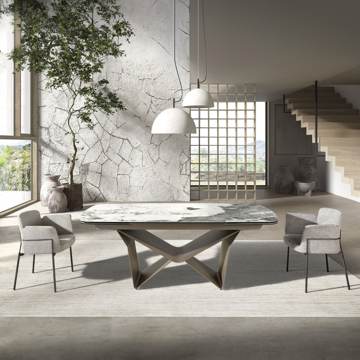 Japandi Eettafel Inja ™ ~ Uitschuifbaar