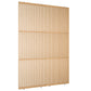 Houten roomdivider met twee gekoppelde delen in XL-formaat, van blank gelakt massief eiken voor een strakke, natuurlijke uitstraling