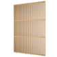 Houten roomdivider met twee gekoppelde delen in XL-formaat, van blank gelakt massief eiken voor een strakke, natuurlijke uitstraling