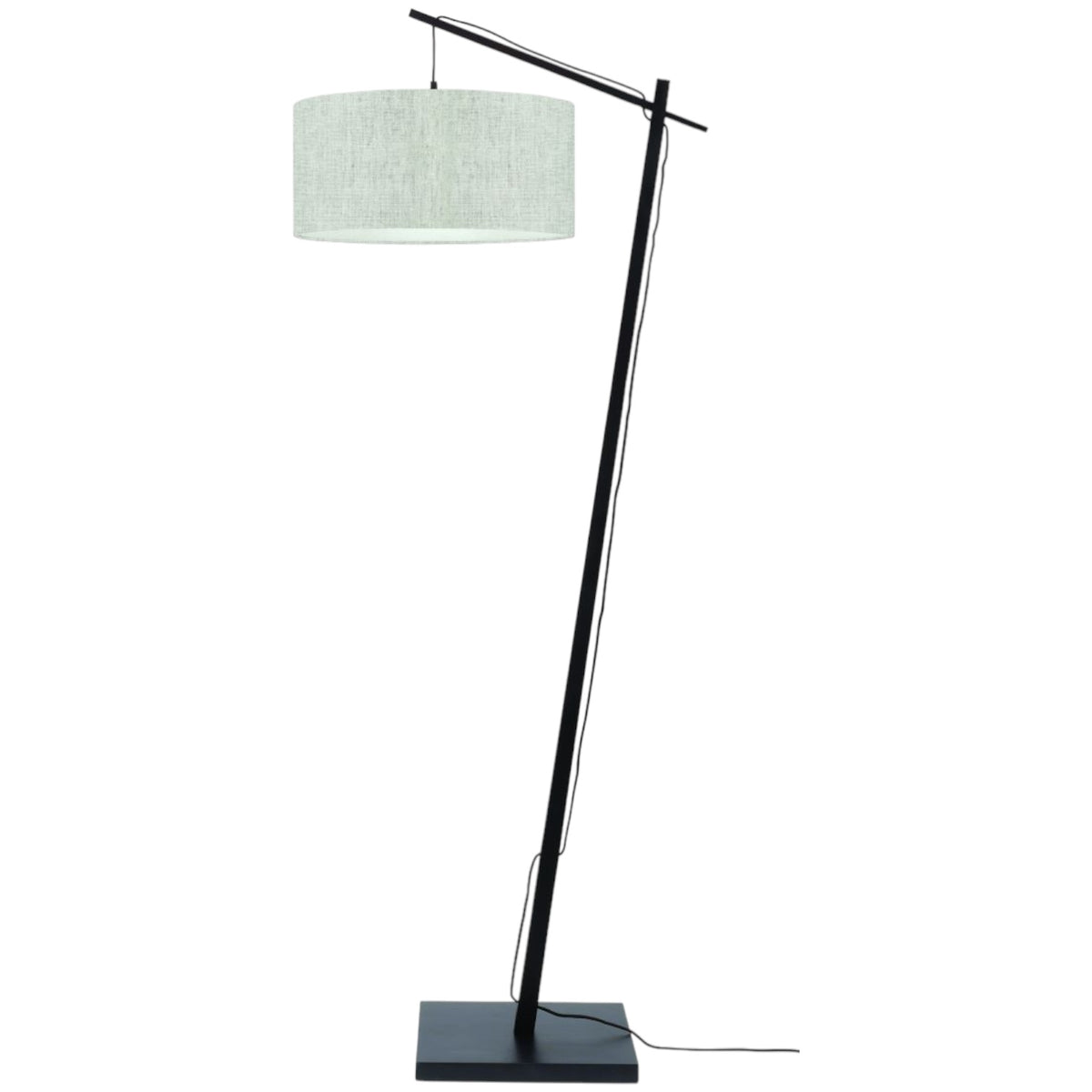 Vloerlamp Andes Zwart/Licht Linnen