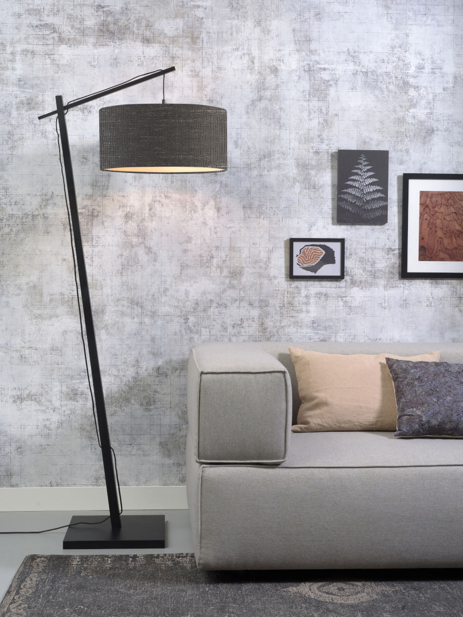 Vloerlamp Andes Zwart/Donkergrijs