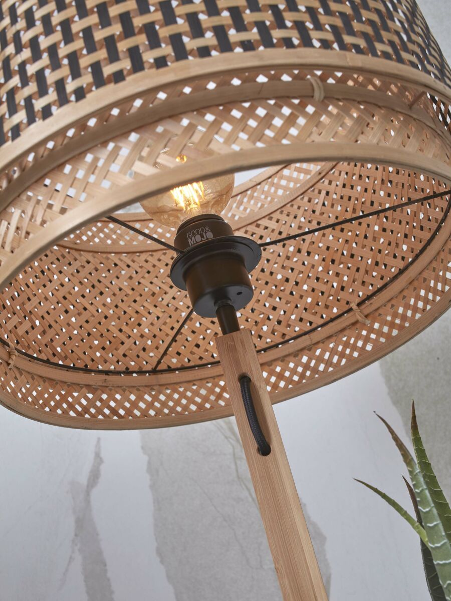 Vloerlamp Bhutan/Plank Naturel