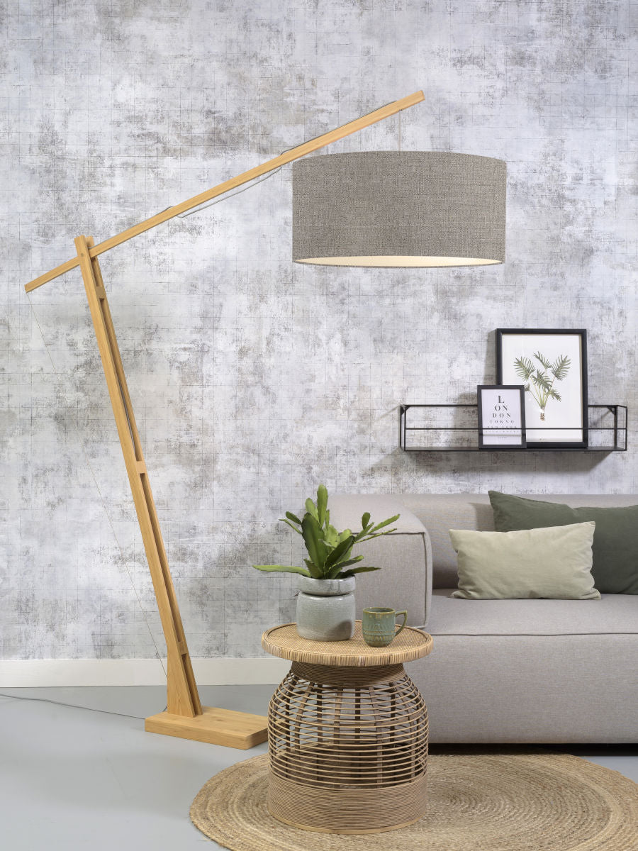Vloerlamp Montblanc L Donker Linnen
