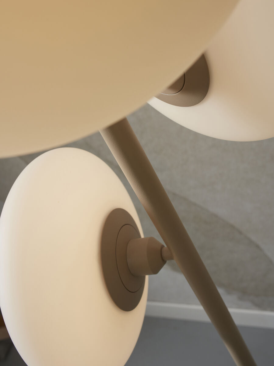 Vloerlamp Sapporo 3-schijf